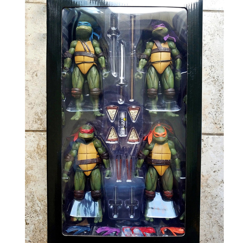 اکشن فیگور نکا مدل لاکپشت های نینجا طرح Turtle Ninja مجموعه 4 عددی