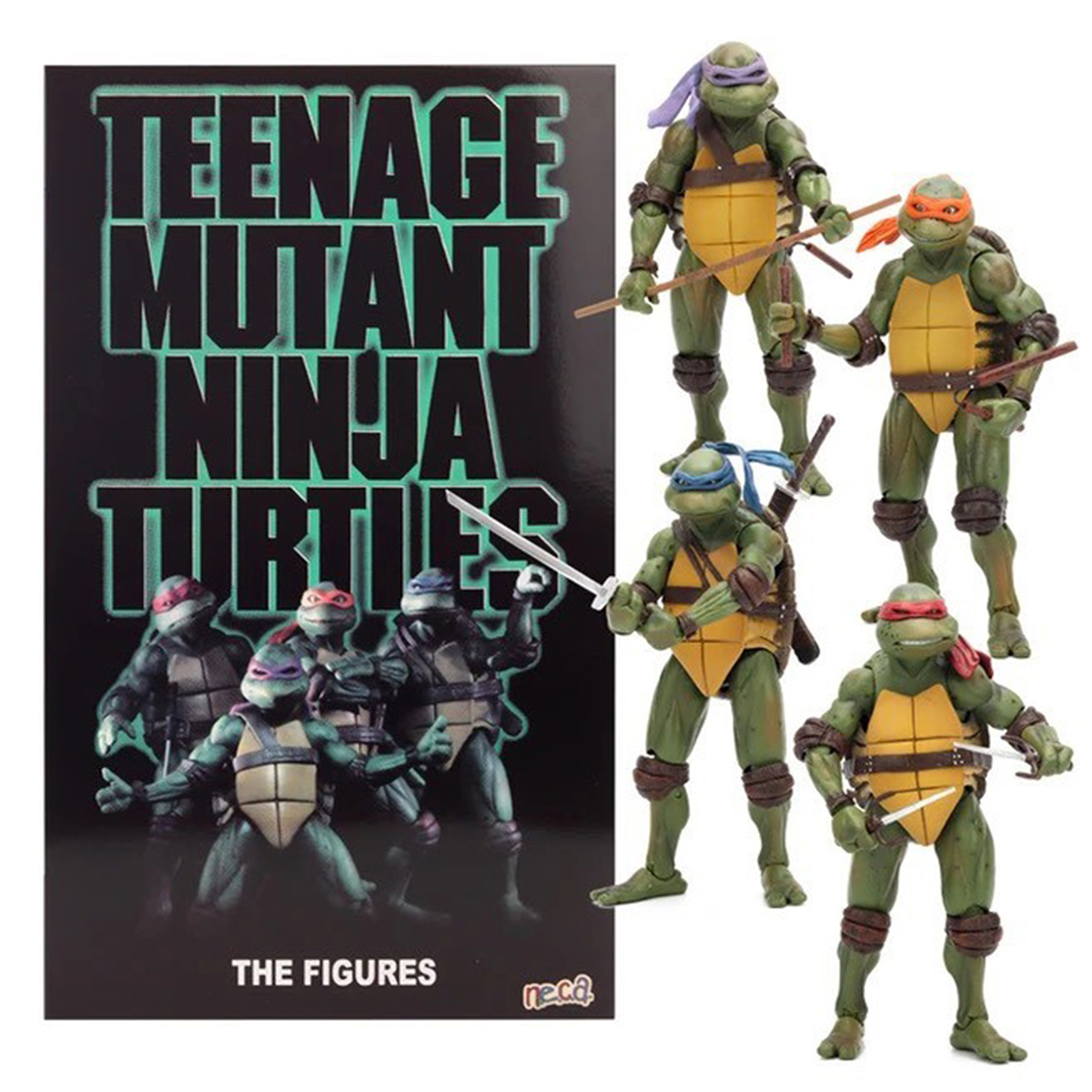 اکشن فیگور نکا مدل لاکپشت های نینجا طرح Turtle Ninja مجموعه 4 عددی