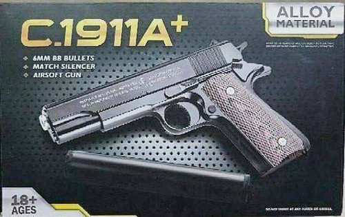کلت فلزی ساچمه ای ایرسافت گان مدل +C1911A ا AIR SOFT GUN C1911A