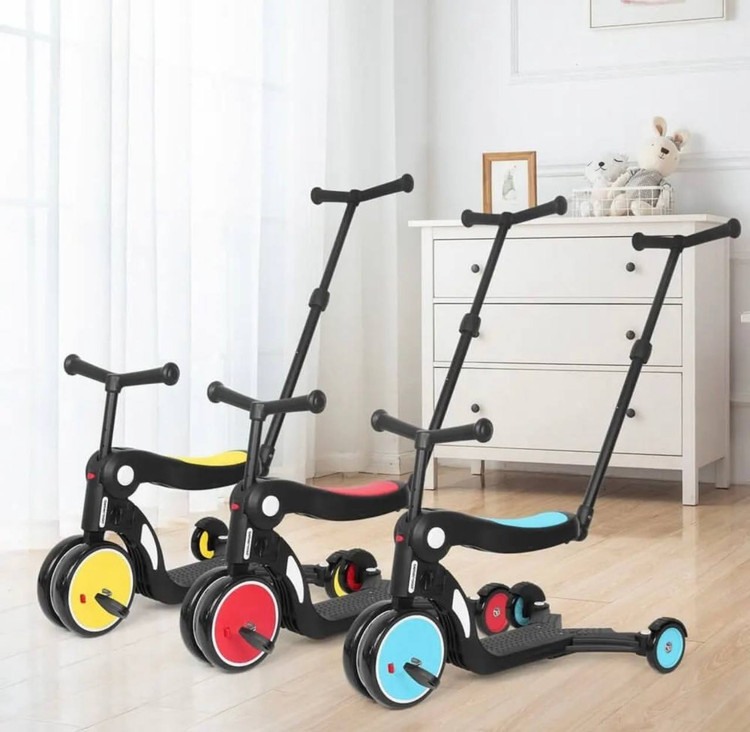 سه چرخه کودک و اسکوتر ۵ کاره اسکوچی