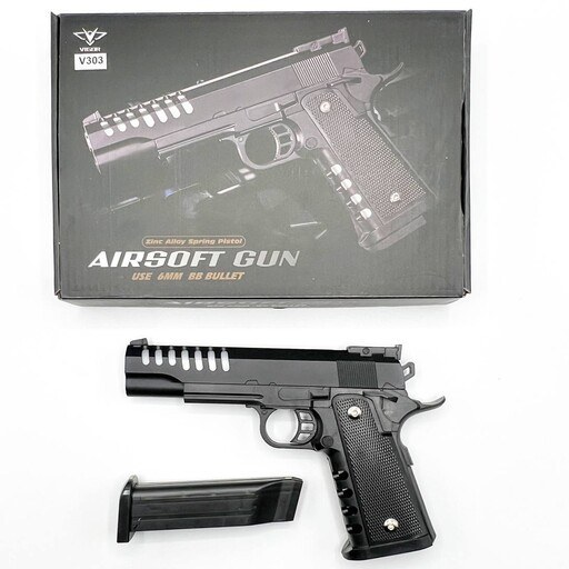 تفنگ کلت فلزی ساچمه ای ایرسافت گان مدل AIR SOFT GUN V303