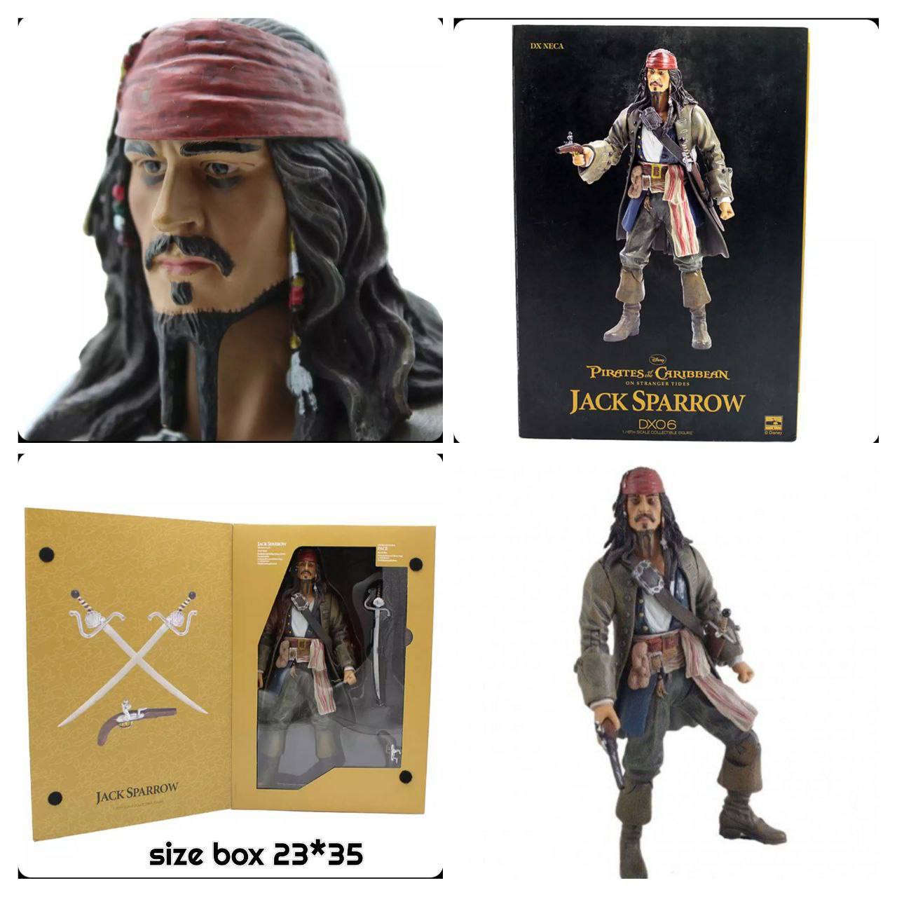 اکشن فیگور مدل جک اسپارو جانی دپ Jack Sparrow Action Figure