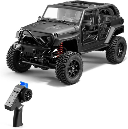 ماشین کنترلی صخره نورد جیپ مشکی MN MODELS MN128 JEEP