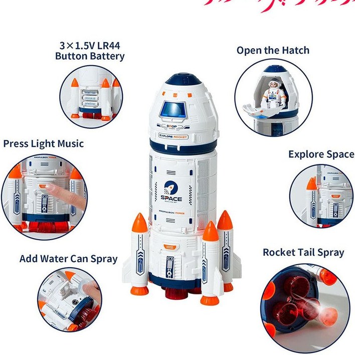 اسباب بازی موشک فضاپیما همراه با فضانورد
