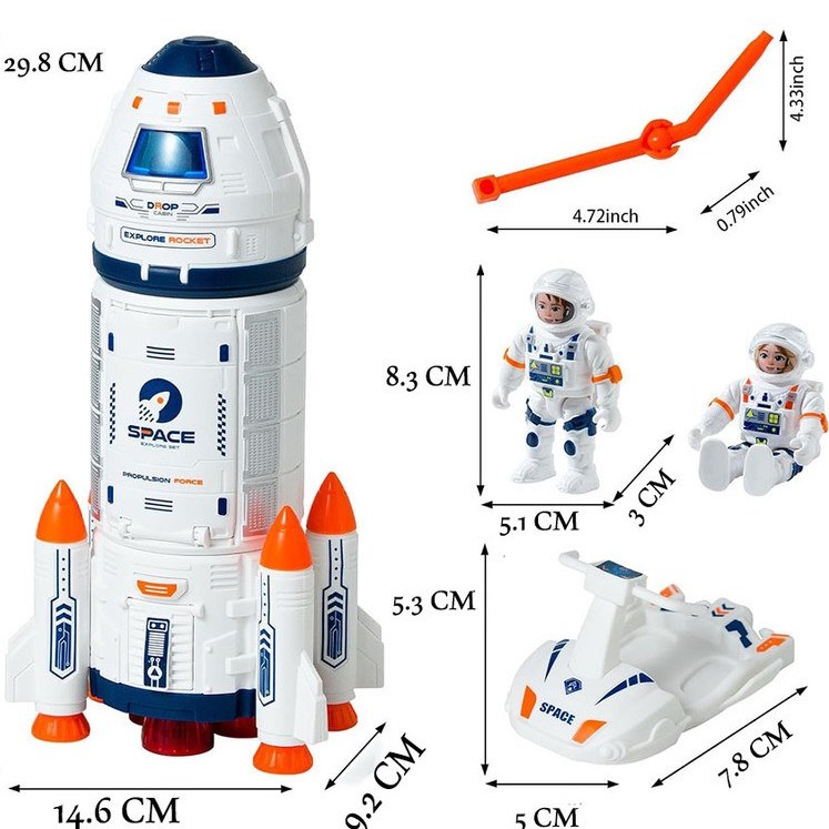 اسباب بازی موشک فضاپیما همراه با فضانورد