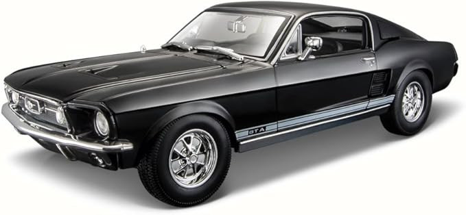ماکت فورد موستانگ جی تی 1967 فست بک مشکی مایستو 1/18 (Ford Mustang GTA Maisto)