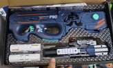 تفنگ تیر ابری سکه ای شارژی مدل p90 کد 303