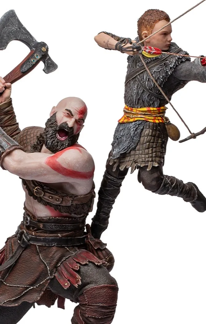 فیگور کریتوس و آتریوس گاد آف وار  Kratos & Atreus God Of War برند Iron Studios