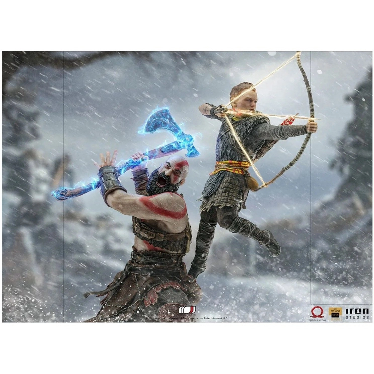 فیگور کریتوس و آتریوس گاد آف وار  Kratos & Atreus God Of War برند Iron Studios