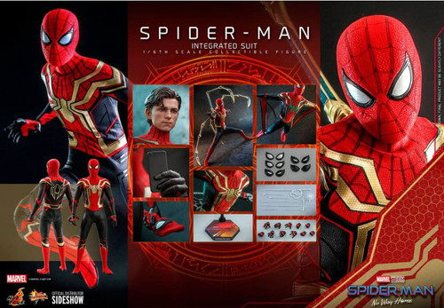 فیگور اسپایدرمن هات تویز 30 سانت مدل No Way Home Integrated Suit Hot Toys