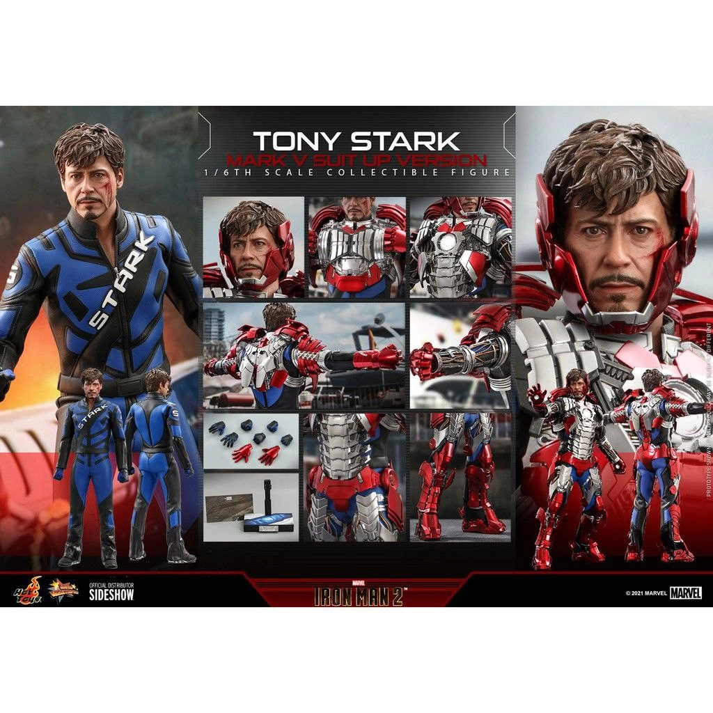 فیگور آیرون من 2 هات تویز تونی استارک 30 سانت مدل IRON MAN 2 Hot Toys