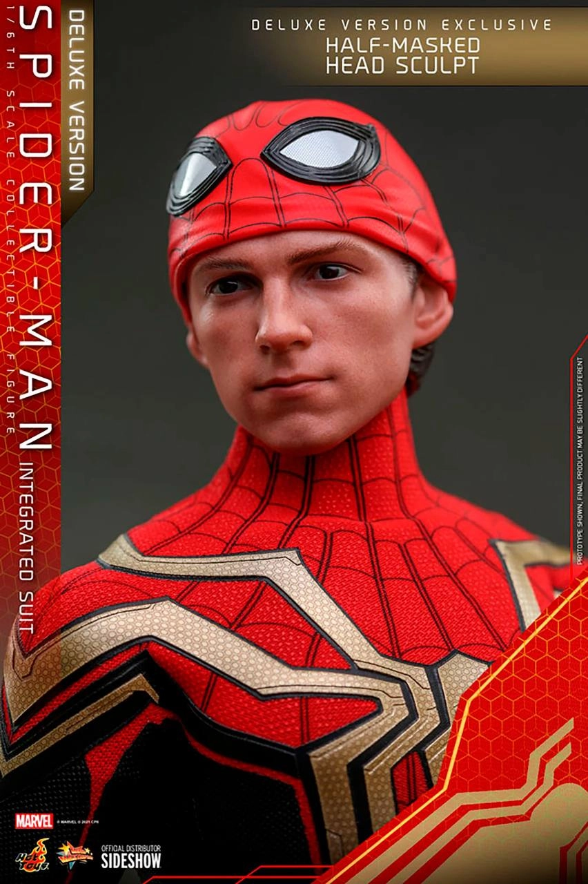 فیگور اسپایدرمن هات تویز 30 سانت مدل The Spider Man Integrated Suit Delux Version Hot Toys