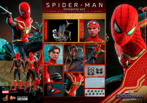 فیگور اسپایدرمن هات تویز 30 سانت مدل The Spider Man Integrated Suit Delux Version Hot Toys