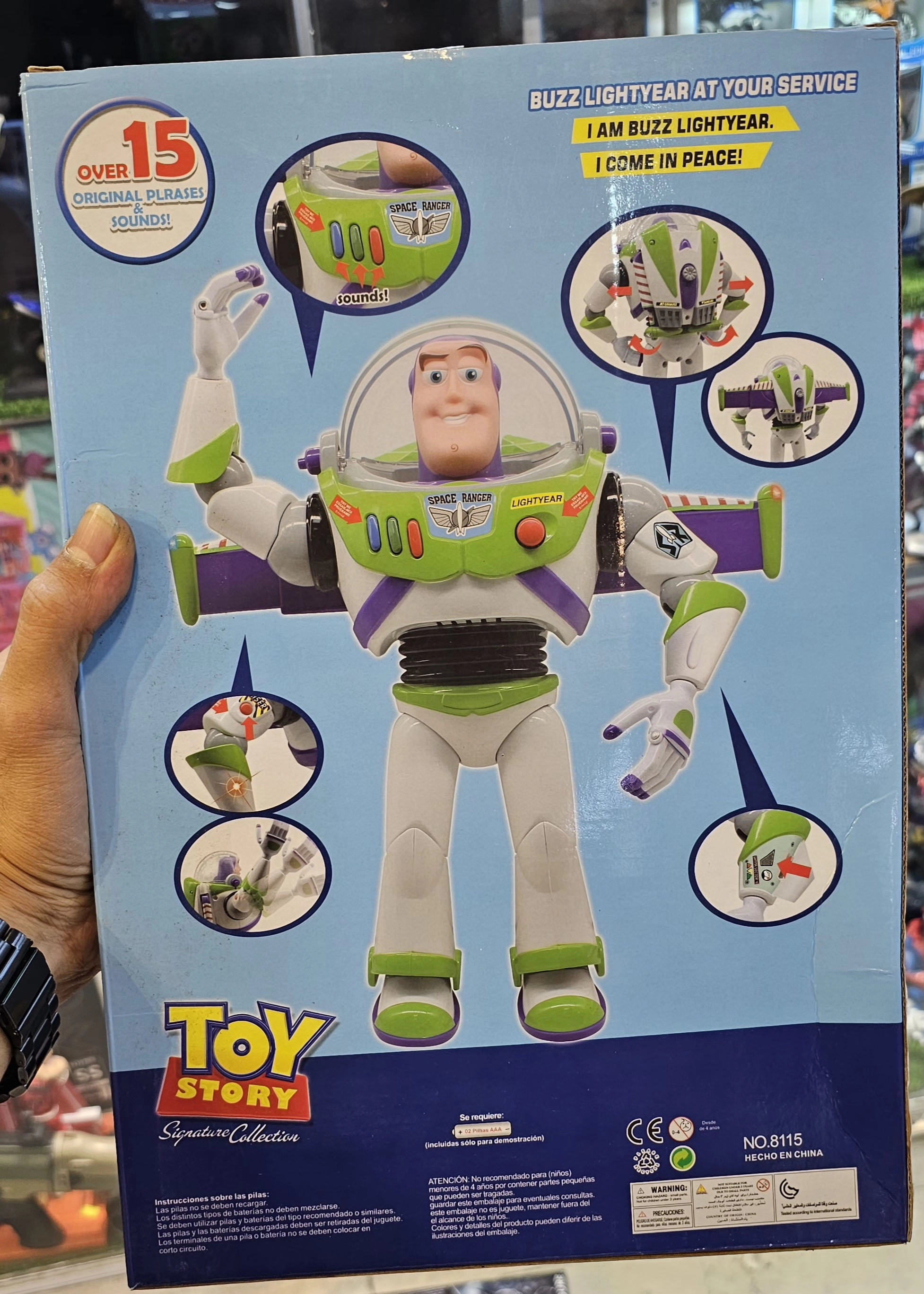 عروسک و فیگور بازلایتر دیزنی اورجینال سخنگو Talking Buzz LightYear