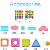 اسباب بازی کاشی های مغناطیسی 145 تکه مدل 1005