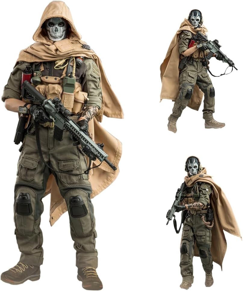 اکشن فیگور کال اف دیوتی سری گوست modern battlefield 2020 Ghost برند Flagset