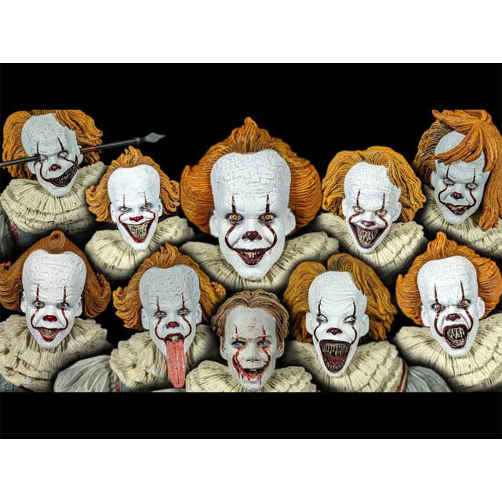 اکشن فیگور پنی وایز ایت مدل The many faces of pennywise 2019 Neca برند نکا