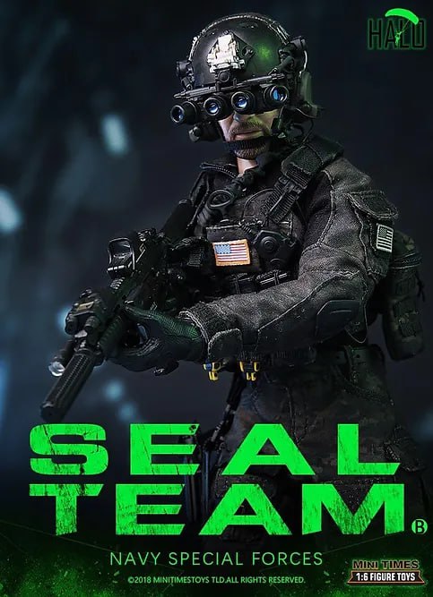 اکشن فیگور بازی Seal Team (Halo) 1/6 ارتفاع 30 سانت پک همراه سگ و اکسسوری برند Mini Times