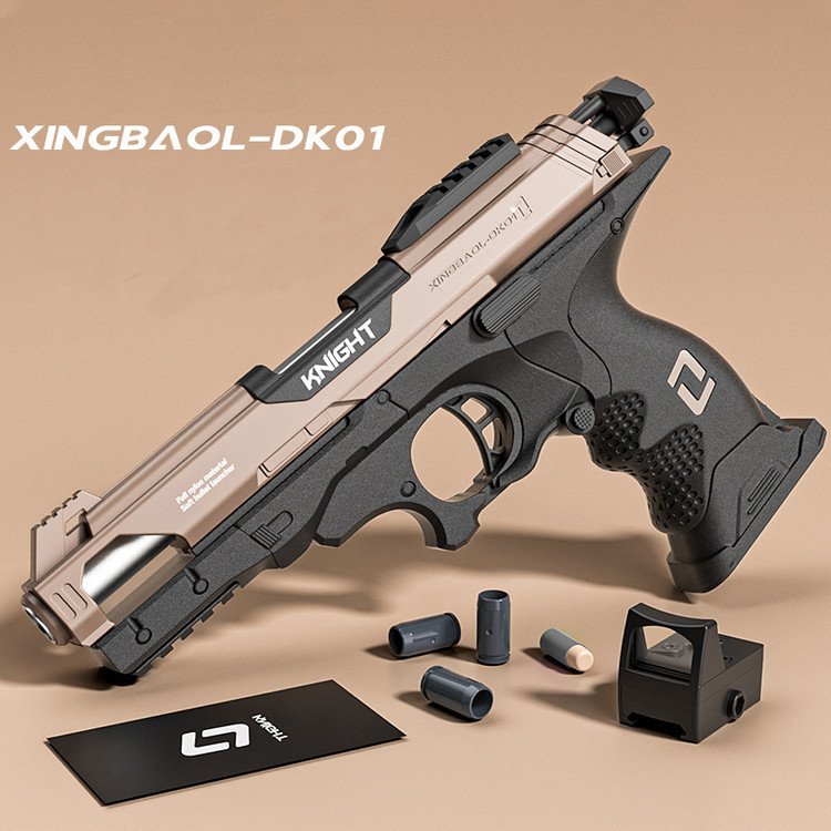 تفنگ بازی کلت پوکه پران لوله فلزی مدل Knight 01