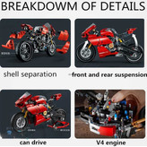 لگو موتور دوکاتی 764 قطعه مدل 10272