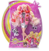 عروسک باربی دفا لوسی مو طلایی با سگ مدل 8497