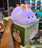 چراغ خواب سیلیکونی سنسوری 5 حالته خرگوش خوابیده 120