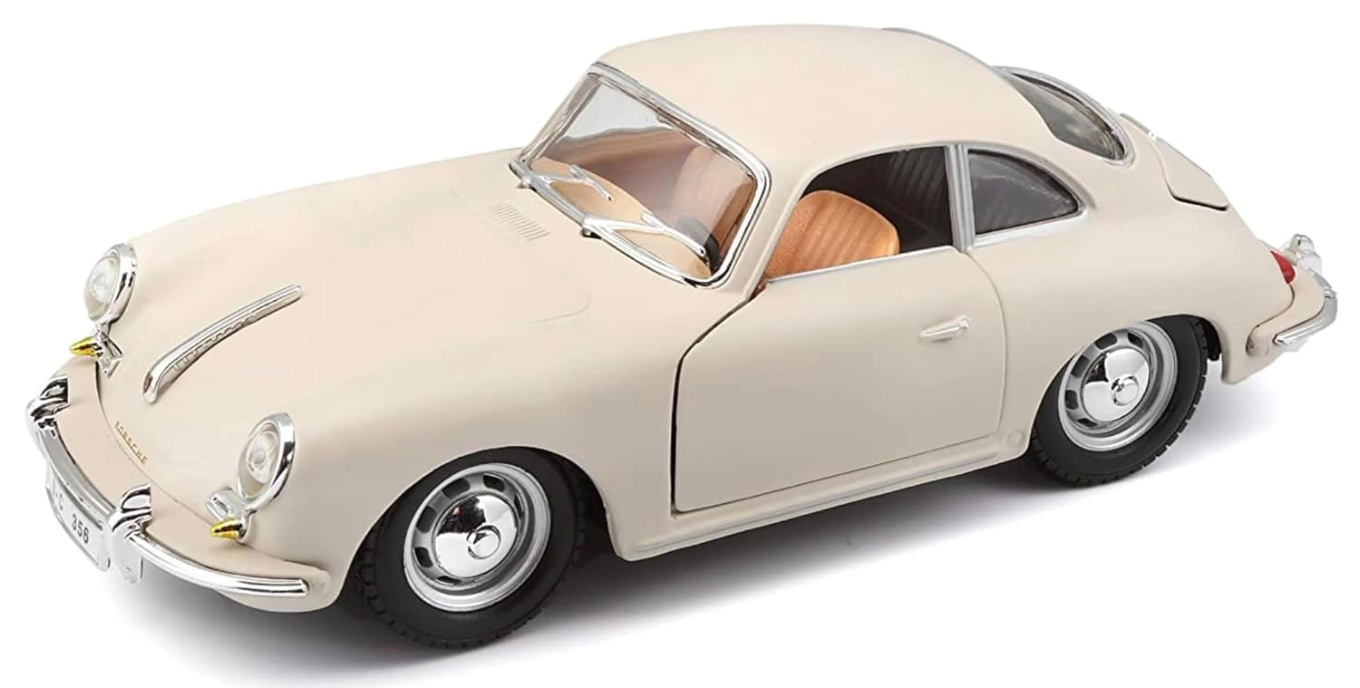 ماکت ماشین فلزی پورشه 356 کوپه 1961 برند بوراگو Porsche 356b COUPE Burago 1/24