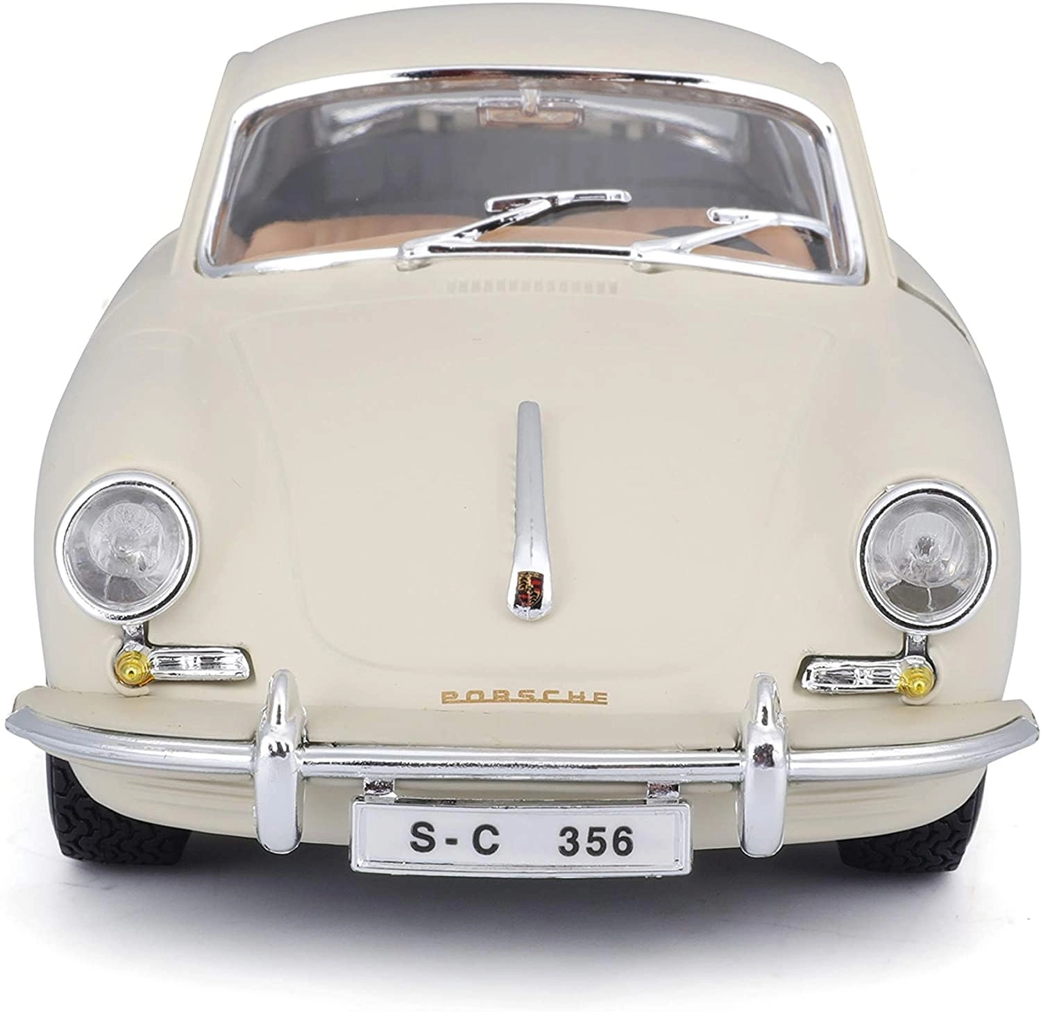 ماکت ماشین فلزی پورشه 356 کوپه 1961 برند بوراگو Porsche 356b COUPE Burago 1/24