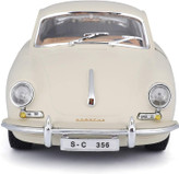 ماکت ماشین فلزی پورشه 356 کوپه 1961 برند بوراگو Porsche 356b COUPE Burago 1/24