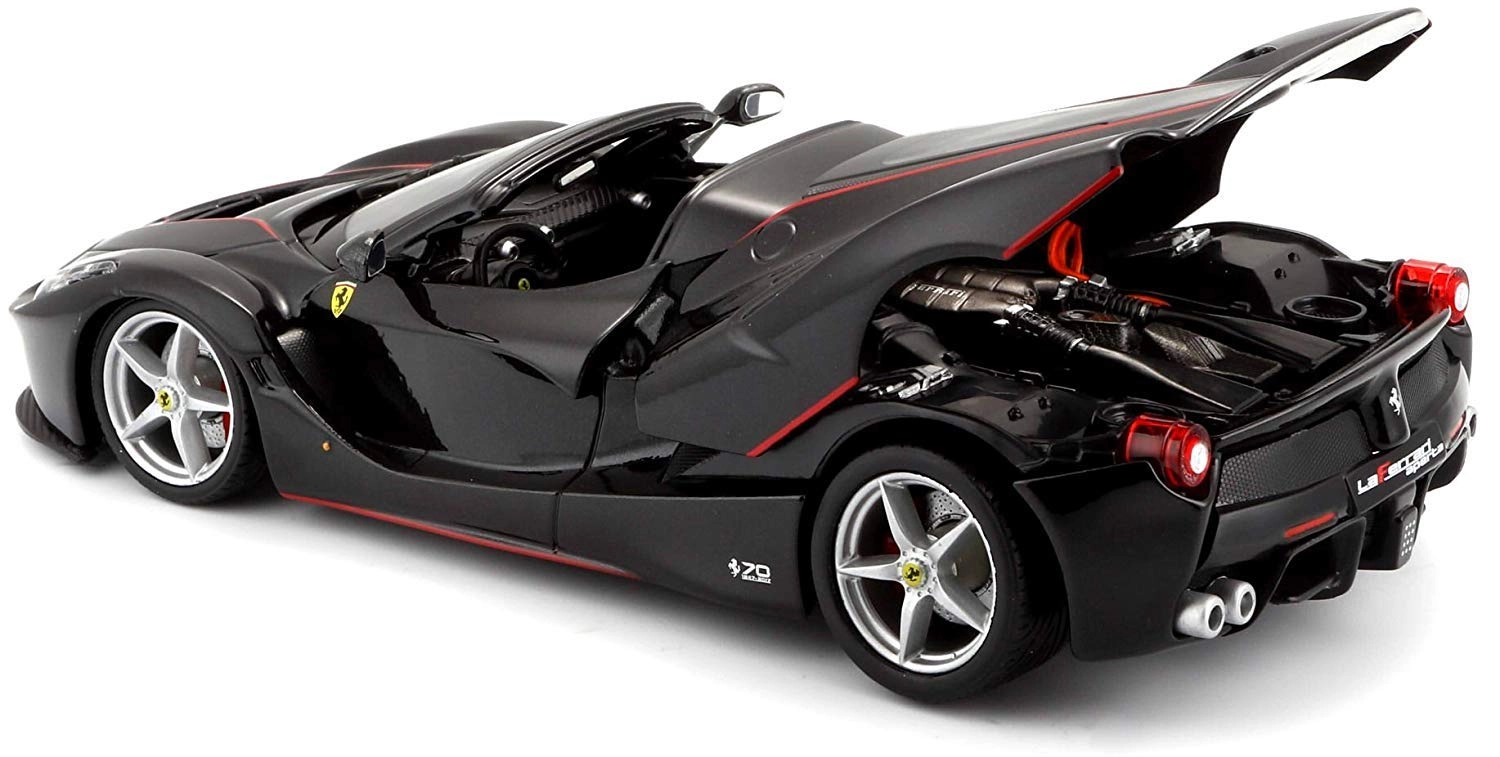 ماکت ماشین فلزی فراری مدل لافراری آپرتا برند بوراگو Ferrari LaFerrari F70 Aperta Black Burago 1/24