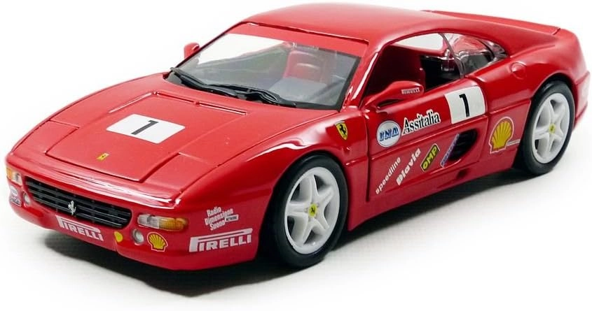 ماکت ماشین فلزی فراری اف 355 چلنج برند بوراگو Ferrari F355 Challenge Red Burago 1/24