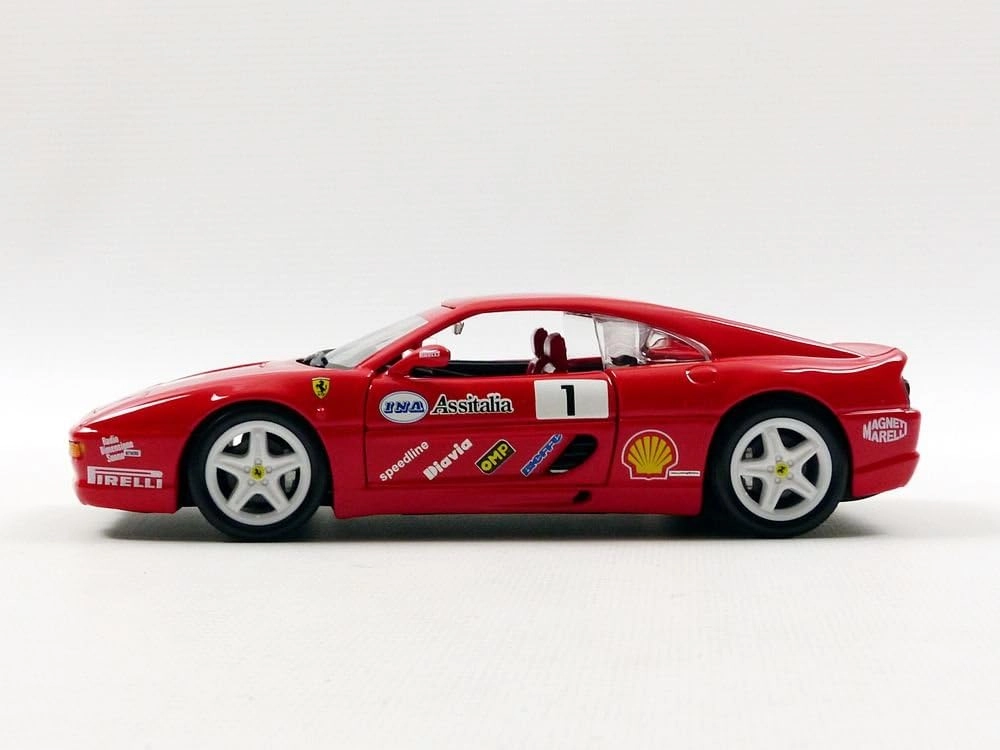 ماکت ماشین فلزی فراری اف 355 چلنج برند بوراگو Ferrari F355 Challenge Red Burago 1/24