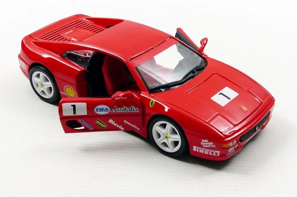 ماکت ماشین فلزی فراری اف 355 چلنج برند بوراگو Ferrari F355 Challenge Red Burago 1/24