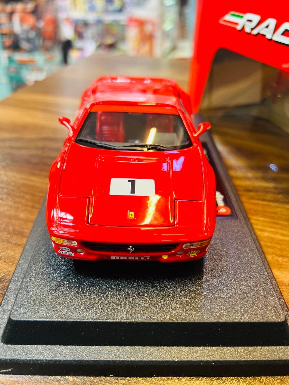 ماکت ماشین فلزی فراری اف 355 چلنج برند بوراگو Ferrari F355 Challenge Red Burago 1/24