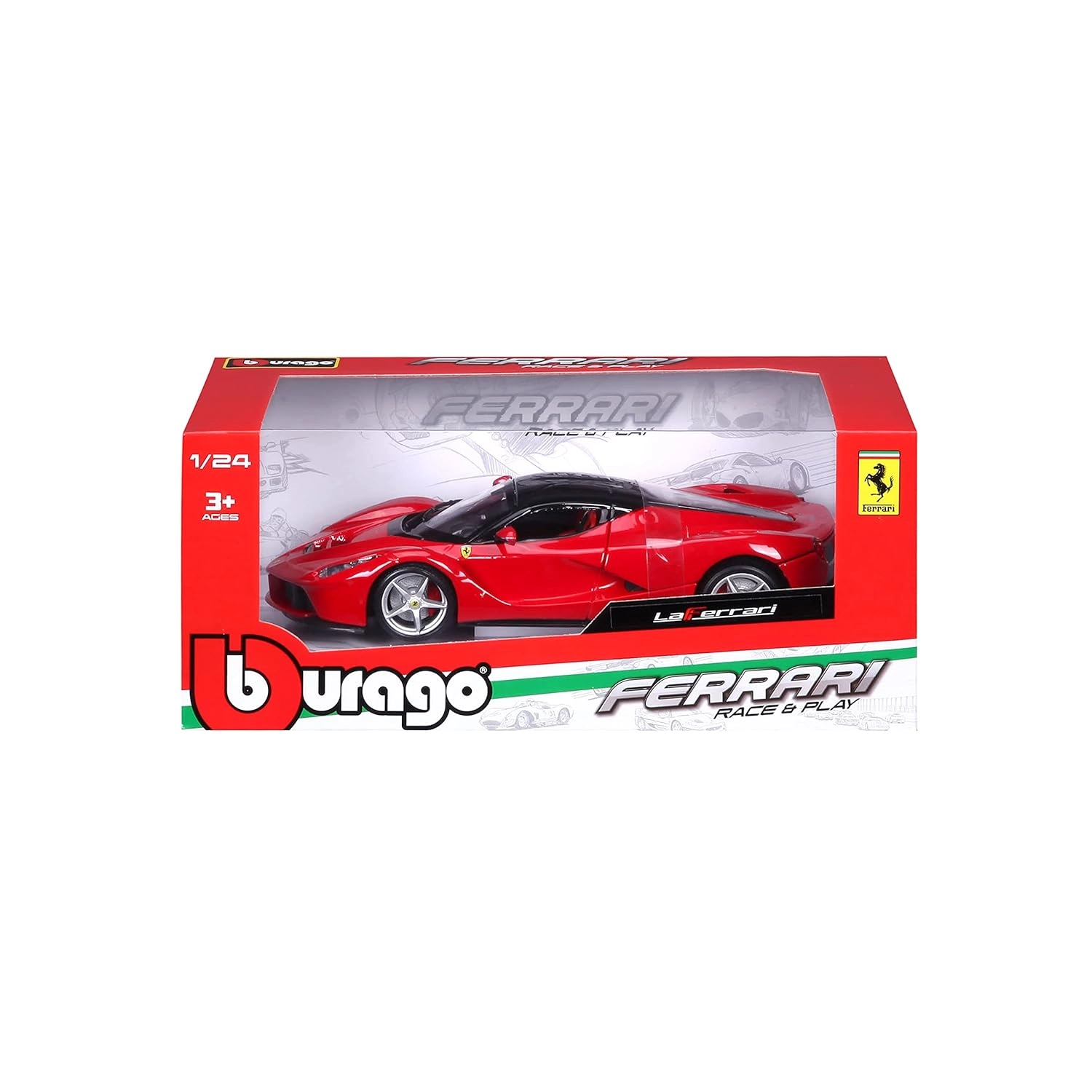 ماکت ماشین فلزی فراری مدل لافراری برند بوراگو Ferrari LaFerrari Multi Color Burago 1/24