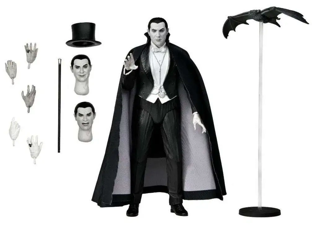 اکشن فیگور نکا مدل دراکولا سیاه سفید طرح Dracula Universal Monsters Ultimate