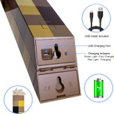 چراغ خواب مشعل ماینکرافت دیواری چند حالته شارژی 30 سانت