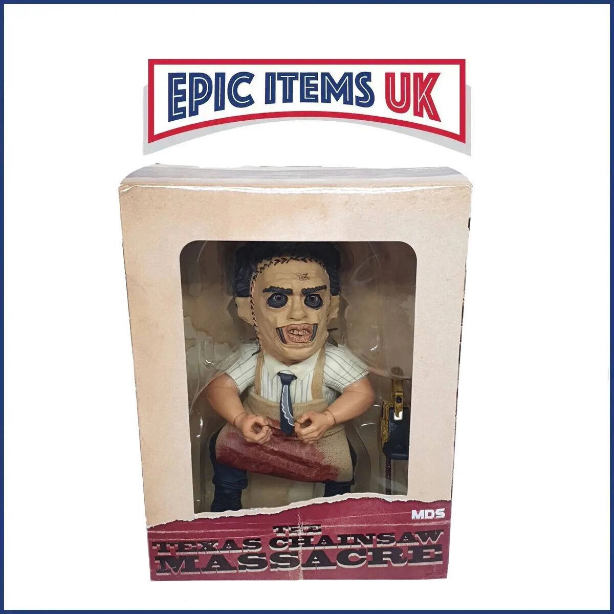 اکشن فیگور صورت چرمی برند مزکو 20 سانت Texas Chainsaw Massacre Leatherface Mezco Toys