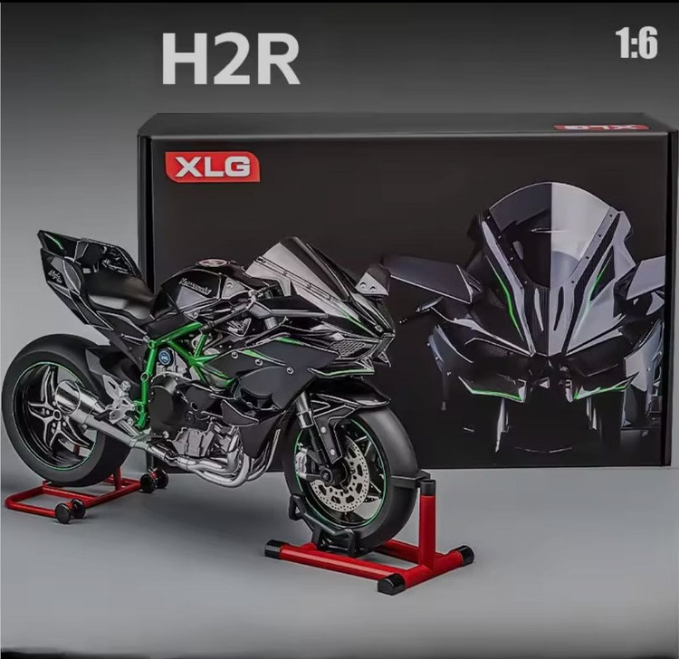ماکت موتور کاوازاکی نینجا H2R استارتی دودزا مقیاس 1:6 بزرگ Kawasaki Ninja H2R