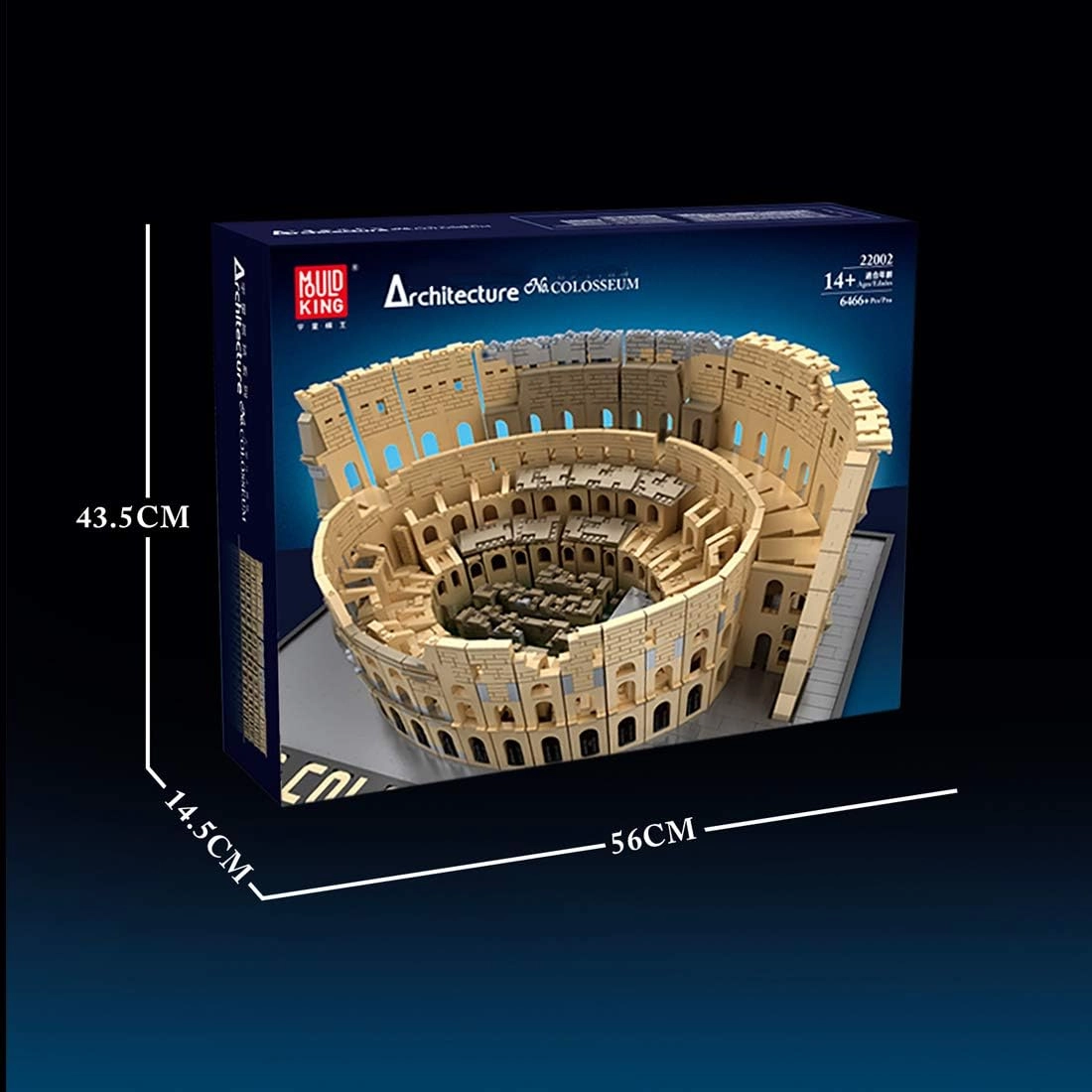 لگو آرشیتکت کولوسئوم رم باستان 6466 قطعه مدل 22002 Mould King Colosseum