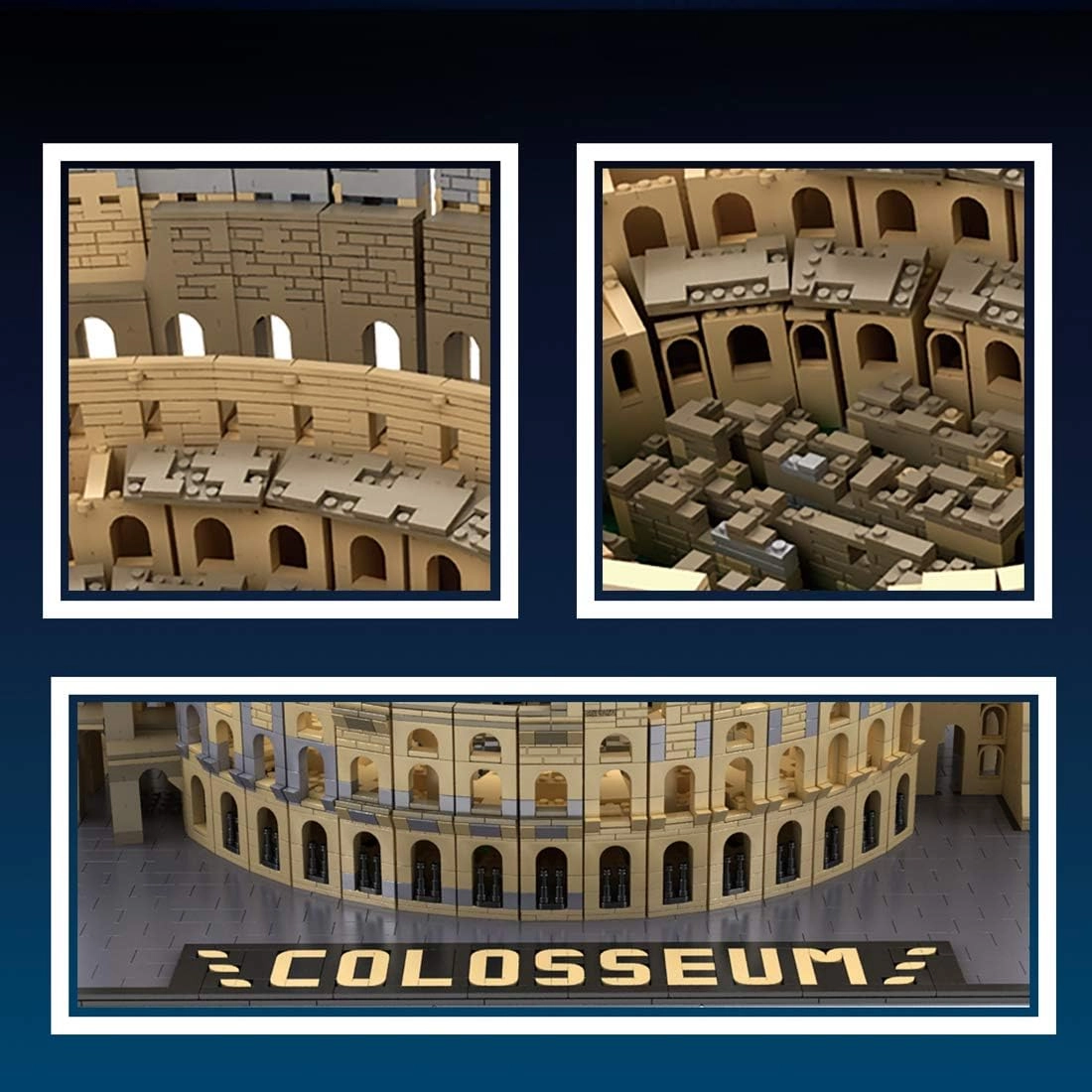 لگو آرشیتکت کولوسئوم رم باستان 6466 قطعه مدل 22002 Mould King Colosseum