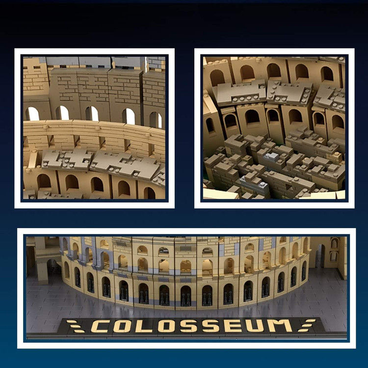 لگو آرشیتکت کولوسئوم رم باستان 6466 قطعه مدل 22002 Mould King Colosseum