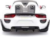 ماکت ماشین فلزی پورشه مدل 911 اسپایدر برند بوراگو Porsche 918 Spyder Weiss Martini 1/24