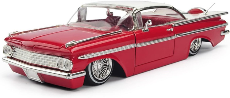ماکت ماشین فلزی شورولت ایمپالا 1959 جادا Chevy Impala 1959 Lowride Series JADA