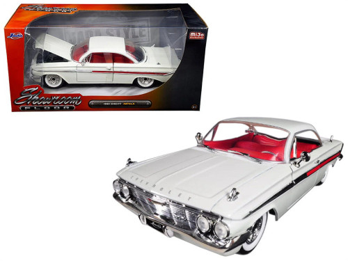 ماکت ماشین فلزی شورولت ایمپالا سفید 1961 جادا Chevy Impala 1961 JADA