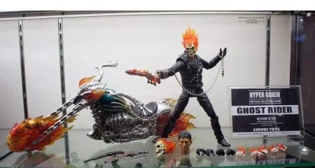 اکشن فیگور روح سوار با موتور برند ژوبی تویز مدل EZHOBI TOYS Marvel 1/9 Scale Ghost Rider