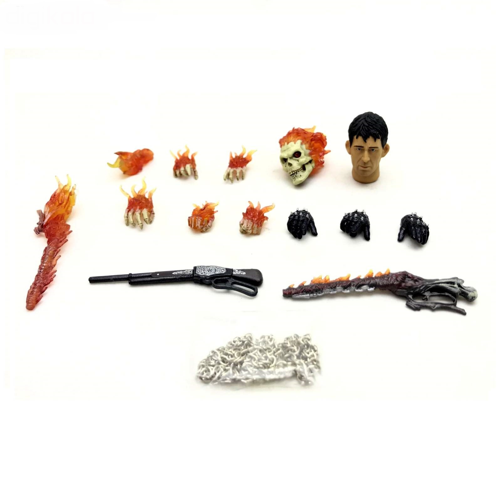 اکشن فیگور روح سوار با موتور برند ژوبی تویز مدل EZHOBI TOYS Marvel 1/9 Scale Ghost Rider