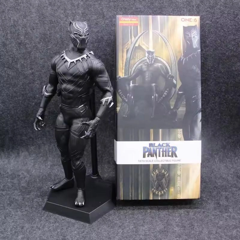 اکشن فیگور پلنگ سیاه بلک پنتر 30 سانت کریزی تویز Black Panther Crazy Toys