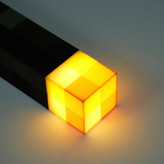 چراغ خواب مشعل ماینکرافت دیواری چند حالته شارژی 30 سانت