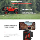 ماشین کنترلی جیپ آفرود صخره نورد مقیاس 1/24 مدل Wltoys 2428